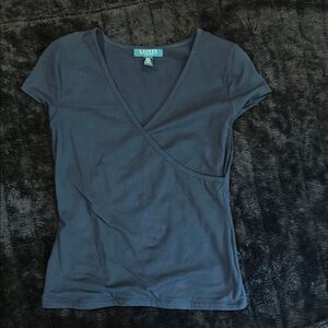 Ralph Lauren Black Top V-Neck Dressed Up Or With Jeans..